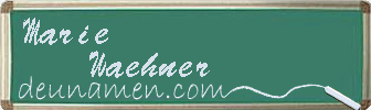 Marie Waehner Visitenkarte